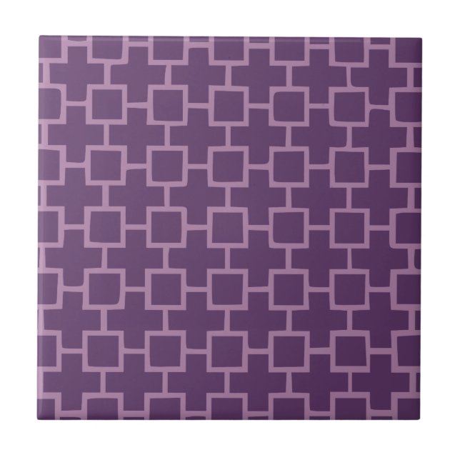 Padrão Geométrico Roxo (Frente)