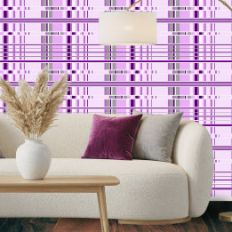 Padrão Geométrico Roxo Lavanda Moderno