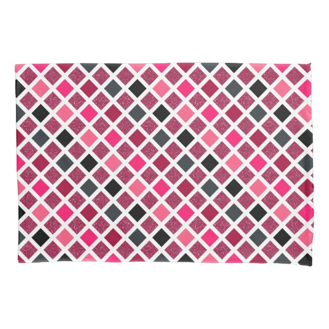Padrão Geométrico Roxo Rosa (Frente)