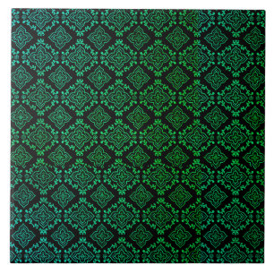 Padrão Geométrico Verde / Impressão Índio