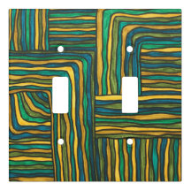 Padrão Geométrico Verde-Moderno de Cores