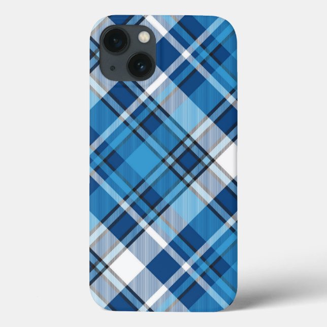 Padrão Geométrico Vintage Trendy Blue (Verso)