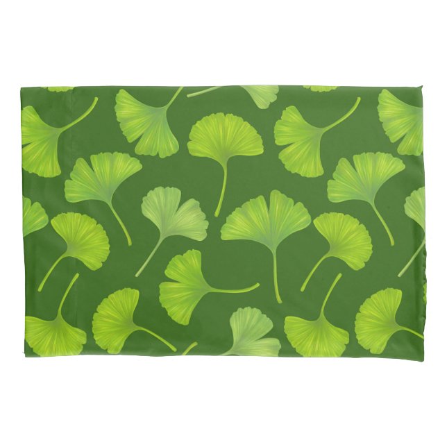 Padrão Ginkgo em verde escuro (Frente-Esquerda)