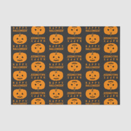 Padrão Halloween Com Papel Tecido De Pumpkin