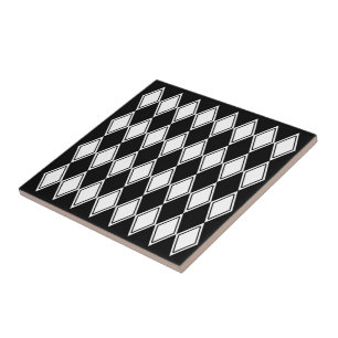 Padrão Harlequin Preto e Branco