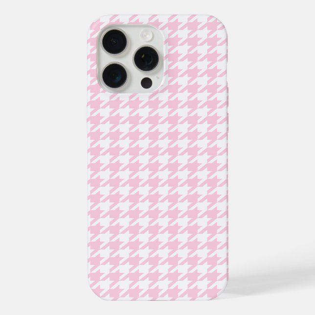Padrão Houndstooth da rosa claro (Verso)