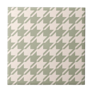 Padrão Houndstooth Green+Cream Lg