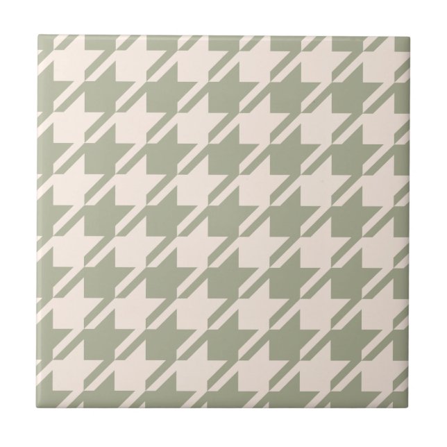 Padrão Houndstooth Green+Cream Lg (Frente)