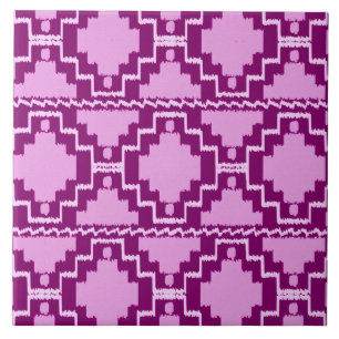 Padrão Ikat Aztec - Ametist Purple e Violet