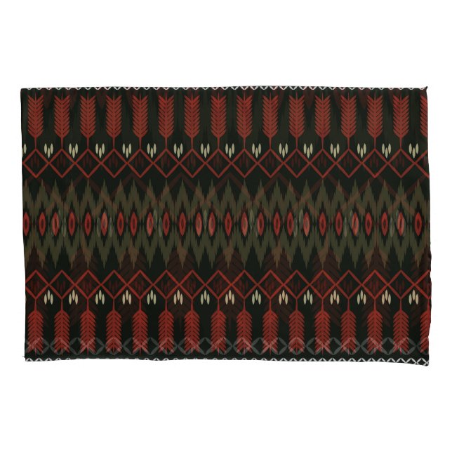 Padrão Ikat: Ornamento Étnico Geométrico (Frente)