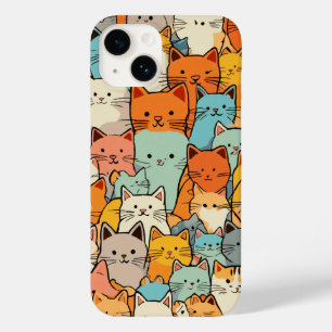 Padrão Invisível - Cute Kawaii Cats Case-Mate iPho
