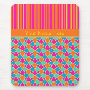 Padrão Islâmico Brilhante e Stripes de Mousepad Pe
