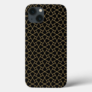 Padrão Islâmico Dourado e negro: Caso do iPad Case