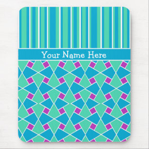 Padrão Islâmico e Stripes: Mousepad Personalizado