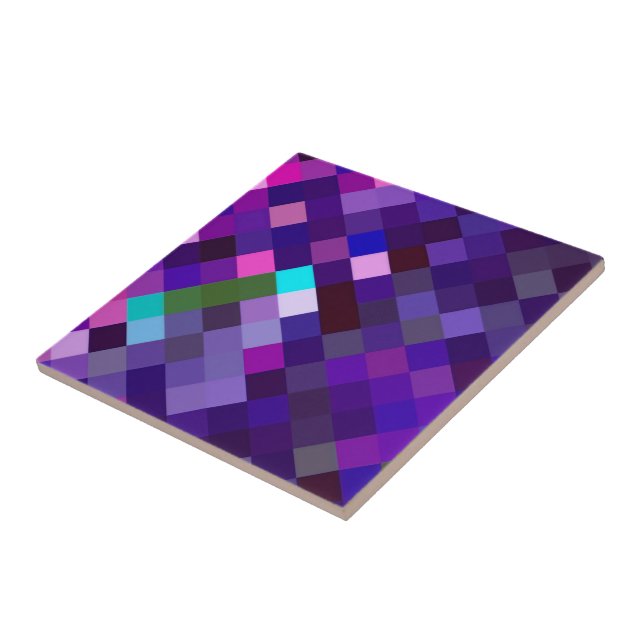 Padrão ixelado - Roxo (Lateral)