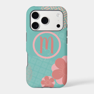 Padrão japonês monograma personalizado