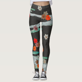 PADRÃO JAPONÊS PADRÃO NEGRO - Leggings IMPRESSAS