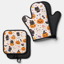 Padrão Kawaii de Halloween com Abóboras Fofas