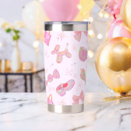 Padrão Kitsch Rosa Pastel Holográfico Fofo Y2K