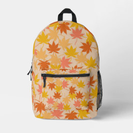 Padrão Laranja Castanho Autumn Folhas Florais Y2K