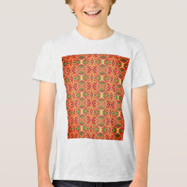 Padrão laranja e verde