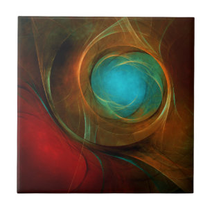 Padrão Legal de Abstrato de Arte Fina Azul Moderna