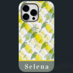 Padrão legal de limão preto amarelo-retrô<br><div class="desc">Esta capa de telefone fofinha da Samsung apresenta um padrão repetitivo divertido com limões e folhas verdes com jato preto. Perfeito para quem ama limões ou cuja cor favorita é o amarelo. Personalize essa capa de telefone fofa com um tema cítrico e adicione seu nome na base do caso.</div>