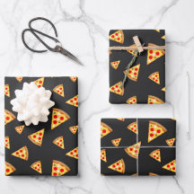 Padrão legal e divertido de fatias de pizza