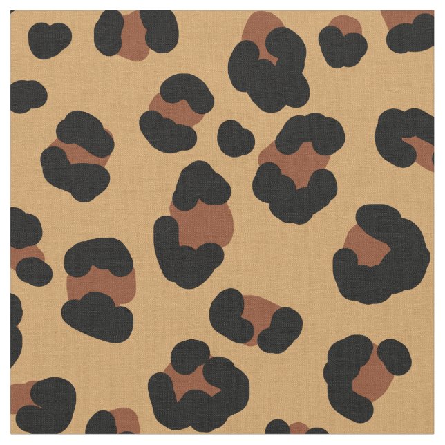 padrão leopardo castanho e tecido amarelo (Detalhe)