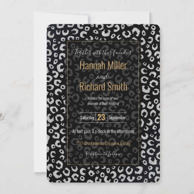 Padrão-Leopardo Negro Elegante (Frente)