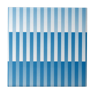 Padrão Listrado Azul Branco