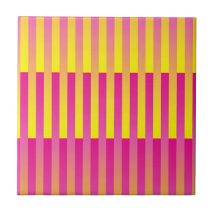Padrão Listrado Laranja Amarelo Rosa