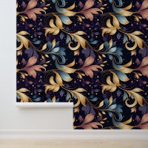 Padrão Luxurioso de Folha de Abstrato