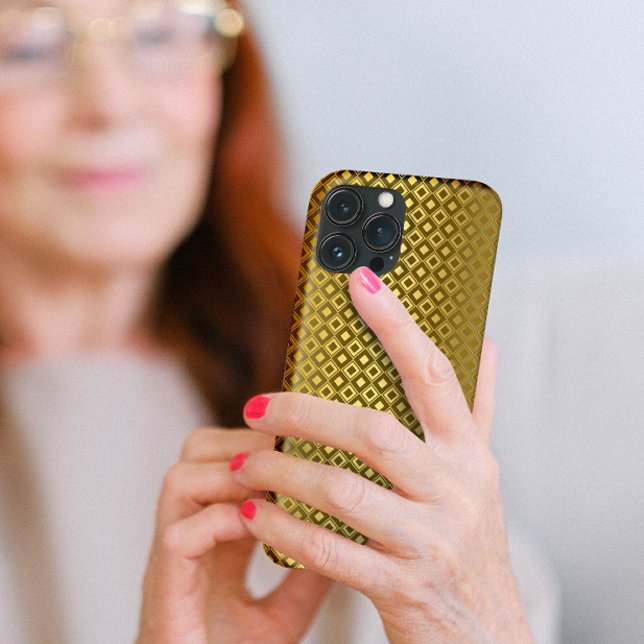 Padrão Luxurioso Dourado de Rhombus Carving (Criador carregado)