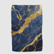 Padrão Marble Azul com Dourado