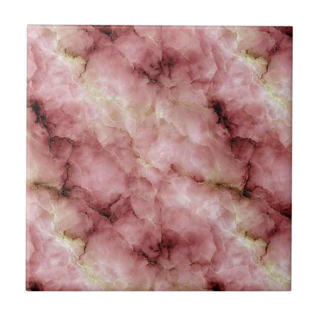 Padrão Marble em tons de rosa e creme (Frente)