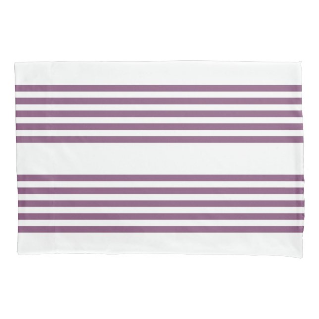 Padrão Mauve roxo e branco de cinco faixas (Frente)