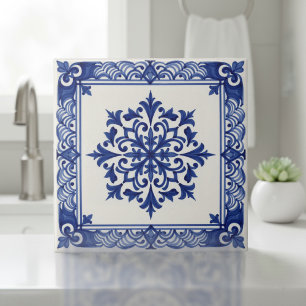 Padrão Mediterrâneo Pat#10 Azul Marfim ID1195