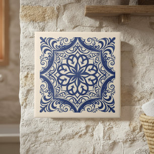 Padrão Mediterrâneo Pat#4 Azul Marfim ID1195