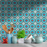 Padrão mediterrânico do Sea Glass<br><div class="desc">Um design marroquino com cores de vidro para lembrá-lo do mar mediterrânico e das vibrações.</div>