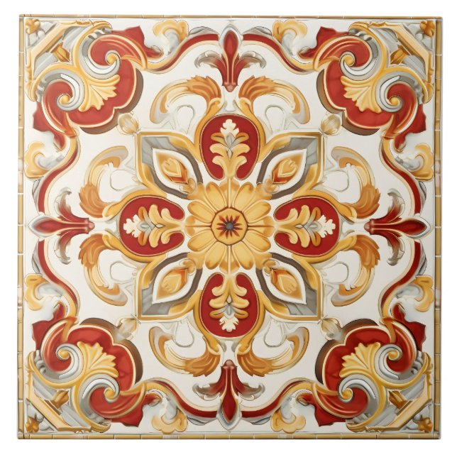 Padrão mediterrânico italiano Vintage (Frente)