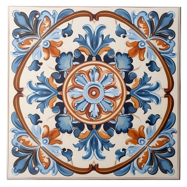 Padrão mediterrânico italiano Vintage (Frente)