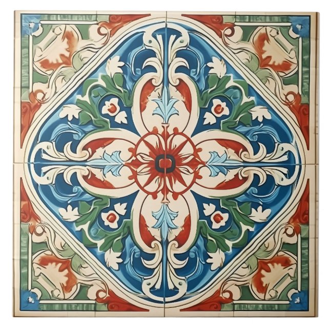 Padrão mediterrânico italiano Vintage (Frente)