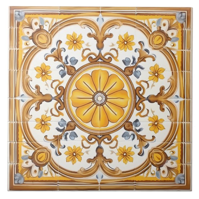 Padrão mediterrânico italiano Vintage (Frente)