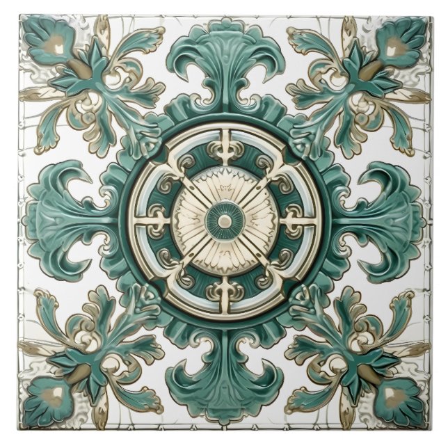 Padrão mediterrânico italiano Vintage (Frente)