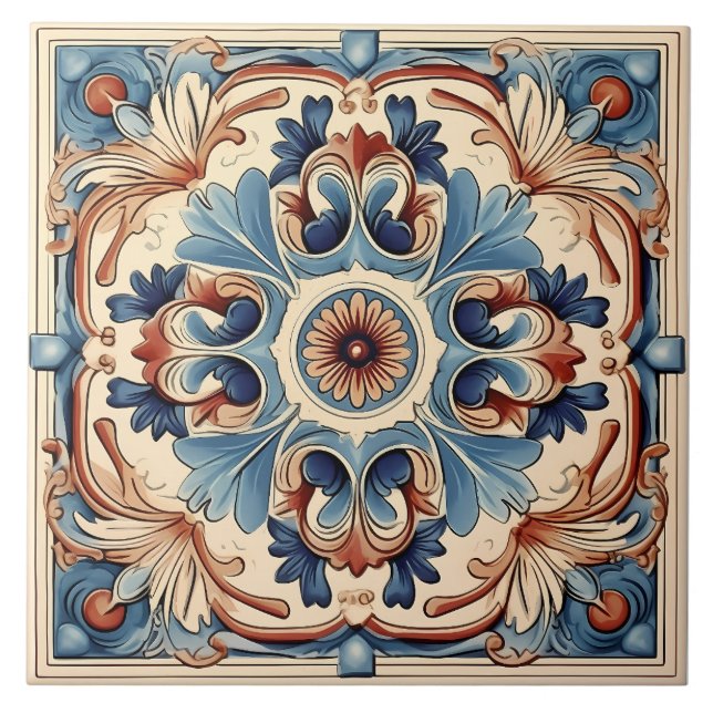 Padrão mediterrânico italiano Vintage (Frente)