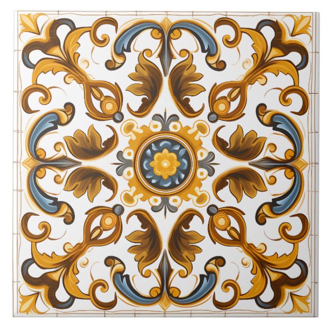 Padrão mediterrânico italiano Vintage (Frente)
