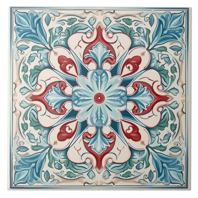 Padrão mediterrânico italiano Vintage (Frente)