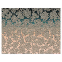 Padrão Metálico Suculente De Cerco Teal