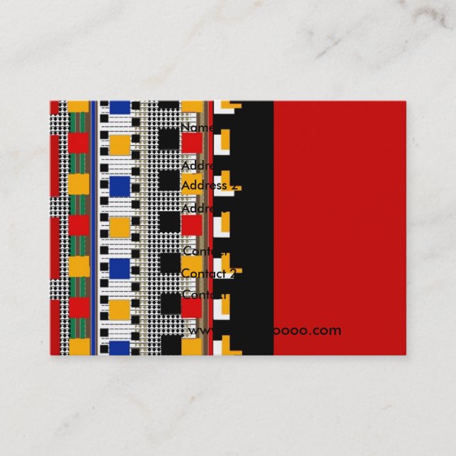 Padrão Mexicano do Cartão de visita Business - Per (Frente)